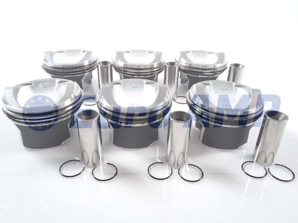 6pcs Piston w/ Rings Audi A6 A7 A8 S4 S5 Q5 Q7 3.0L V6 S/C EA837 06E107065DM