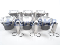 6pcs Piston w/ Rings Audi A6 A7 A8 S4 S5 Q5 Q7 3.0L V6 S/C EA837 06E107065DM