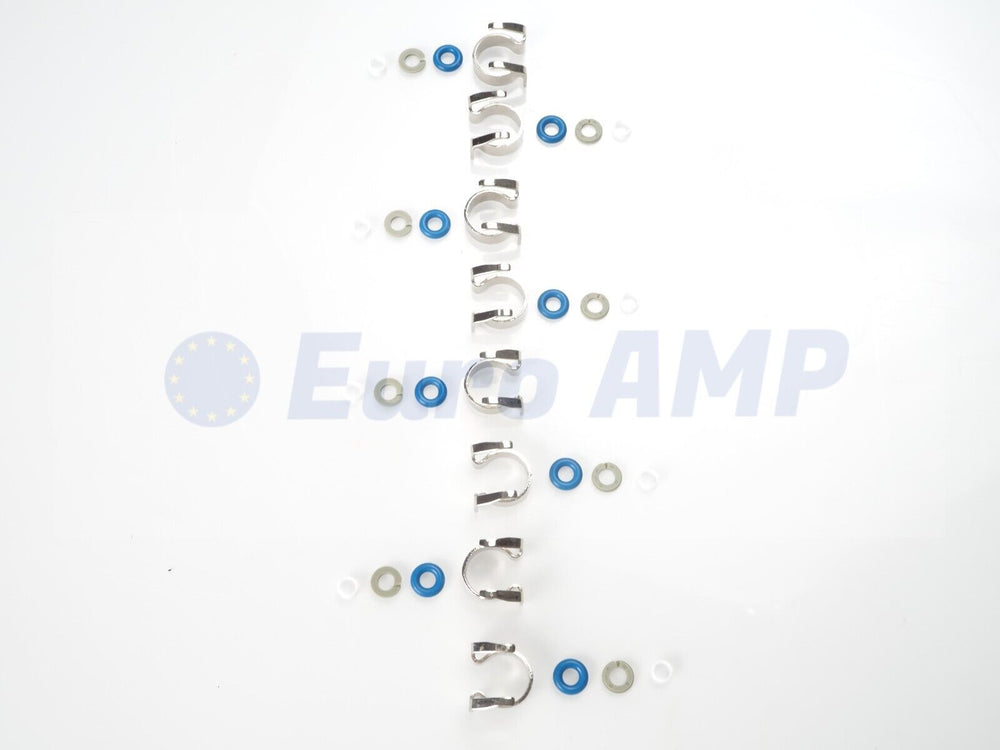 Jaguar XJ XF XE XK F-Type F-Pace 8PC Engine Fuel Injector Seal 5.0L V8 C2D24387