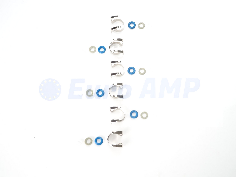 Jaguar XJ XF XE XK F-Type F-Pace 6PC Engine Fuel Injector Seal 3.0L V6 C2D24387