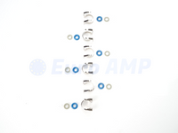 Jaguar XJ XF XE XK F-Type F-Pace 6PC Engine Fuel Injector Seal 3.0L V6 C2D24387