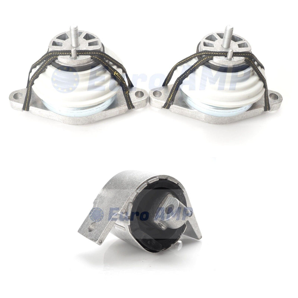 3PCS Jaguar XF XJ Transmission & Engine Motor Mount 3.0 V6 AWD C2D19070 C2D38505