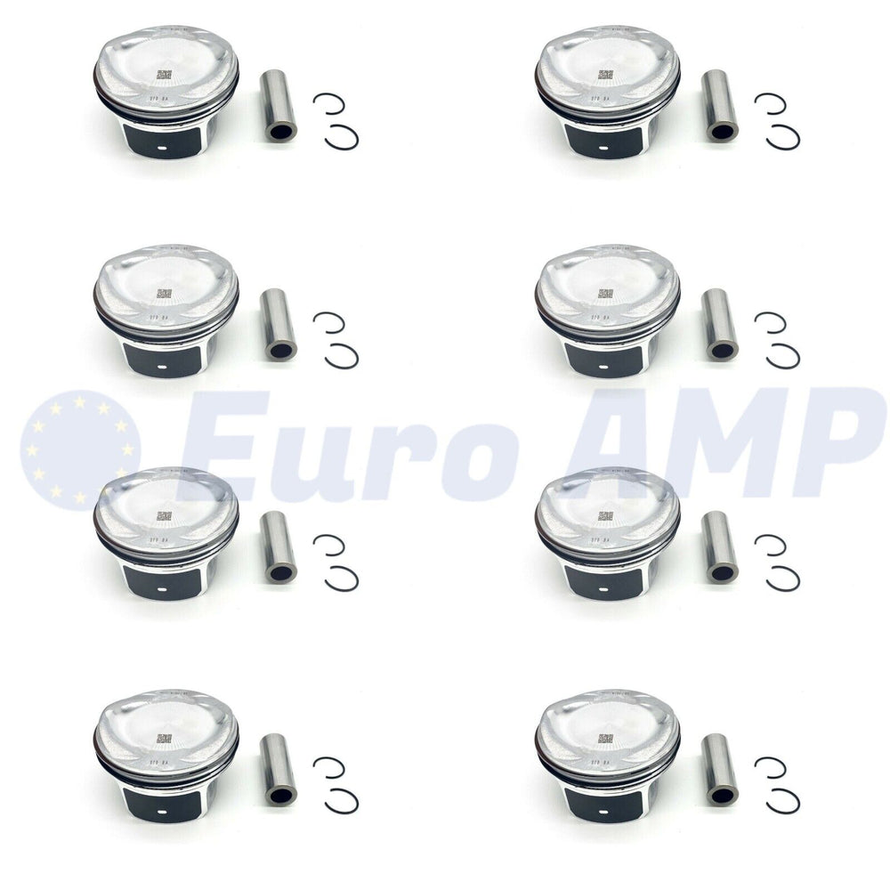 2010-2015 Jaguar Land Rover Piston Assembly w/Rings Set of (8)+0.50 - AJ133 5.0L V8 NA
